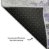 9' X 12' Purple Gray And Ivory Abstract Washable Area Rug With UV Protection