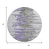 9' X 12' Purple Gray And Ivory Abstract Washable Area Rug With UV Protection