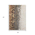 9' X 12' Ivory Gray And Gold Abstract Distressed Washable Area Rug With UV Protection