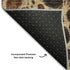 9' X 12' Ivory Gray And Gold Abstract Distressed Washable Area Rug With UV Protection
