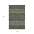 9' X 12' Brown And Taupe Tribal Washable Area Rug With UV Protection