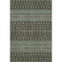 9' X 12' Brown And Taupe Tribal Washable Area Rug With UV Protection