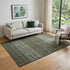9' X 12' Brown And Taupe Tribal Washable Area Rug With UV Protection