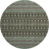 9' X 12' Brown And Taupe Tribal Washable Area Rug With UV Protection