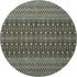 9' X 12' Brown And Taupe Tribal Washable Area Rug With UV Protection