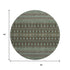 9' X 12' Brown And Taupe Tribal Washable Area Rug With UV Protection