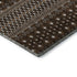 9' X 12' Chocolate And Ivory Tribal Washable Area Rug With UV Protection