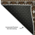9' X 12' Chocolate And Ivory Tribal Washable Area Rug With UV Protection