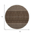 9' X 12' Chocolate And Ivory Tribal Washable Area Rug With UV Protection
