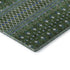 9' X 12' Olive Green Blue And Ivory Tribal Washable Area Rug With UV Protection