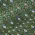 9' X 12' Olive Green Blue And Ivory Tribal Washable Area Rug With UV Protection