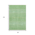 9' X 12' Artichoke Green Gold And Ivory Tribal Washable Area Rug With UV Protection