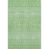 9' X 12' Artichoke Green Gold And Ivory Tribal Washable Area Rug With UV Protection