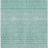 9' X 12' Aqua And Ivory Tribal Washable Area Rug With UV Protection