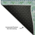 9' X 12' Aqua And Ivory Tribal Washable Area Rug With UV Protection