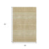 9' X 12' Copper And Ivory Tribal Washable Area Rug With UV Protection