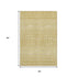 9' X 12' Gold And Ivory Tribal Washable Area Rug With UV Protection