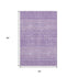 9' X 12' Lavender And Ivory Tribal Washable Area Rug With UV Protection