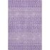 9' X 12' Lavender And Ivory Tribal Washable Area Rug With UV Protection