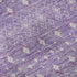 9' X 12' Lavender And Ivory Tribal Washable Area Rug With UV Protection
