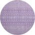 9' X 12' Lavender And Ivory Tribal Washable Area Rug With UV Protection
