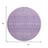 9' X 12' Lavender And Ivory Tribal Washable Area Rug With UV Protection
