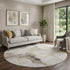 9' X 12' Beige Gray And Ivory Abstract Washable Area Rug With UV Protection