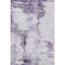 9' X 12' Purple Gray And Ivory Abstract Washable Area Rug With UV Protection