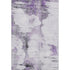 9' X 12' Purple Gray And Ivory Abstract Washable Area Rug With UV Protection