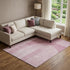 9' X 12' Blush And Ivory Geometric Washable Area Rug With UV Protection