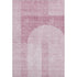 9' X 12' Blush And Ivory Geometric Washable Area Rug With UV Protection