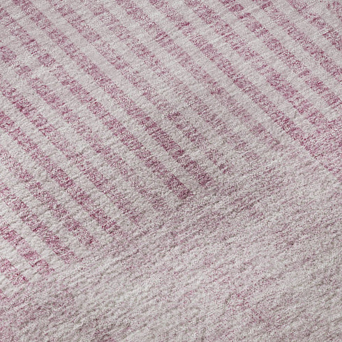 9' X 12' Blush And Ivory Geometric Washable Area Rug With UV Protection