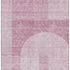 9' X 12' Blush And Ivory Geometric Washable Area Rug With UV Protection