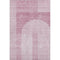 9' X 12' Blush And Ivory Geometric Washable Area Rug With UV Protection
