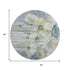 9' X 12' Blue Ivory And Gold Floral Washable Area Rug With UV Protection