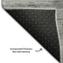 9' X 12' Gray And Silver Floral Washable Area Rug With UV Protection