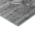 9' X 12' Gray And Silver Floral Washable Area Rug With UV Protection
