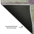 9' X 12' Purple Green And Ivory Floral Washable Area Rug With UV Protection
