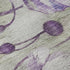 9' X 12' Purple Green And Ivory Floral Washable Area Rug With UV Protection
