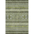 9' X 12' Olive Green Gray And Ivory Southwestern Washable Area Rug With UV Protection
