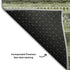 9' X 12' Olive Green Gray And Ivory Southwestern Washable Area Rug With UV Protection