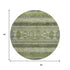 9' X 12' Olive Green Gray And Ivory Southwestern Washable Area Rug With UV Protection