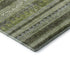9' X 12' Olive Green Gray And Ivory Southwestern Washable Area Rug With UV Protection