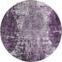 9' X 12' Eggplant And Ivory Abstract Washable Area Rug With UV Protection