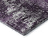 9' X 12' Eggplant And Ivory Abstract Washable Area Rug With UV Protection