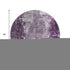 9' X 12' Eggplant And Ivory Abstract Washable Area Rug With UV Protection