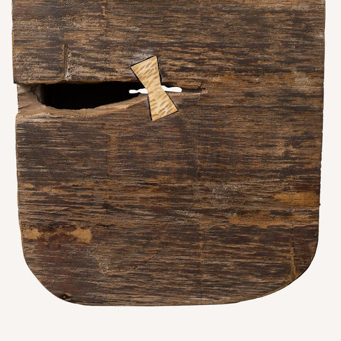 Brown Wood Pot Planter