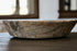 5" Beige Wood Decorative Bowl