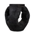 14" Black Solid Wood Table Vase With Sculptural Details