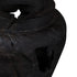 18" Black Solid Wood Modern Abstract Table Vase With Sculptural Details